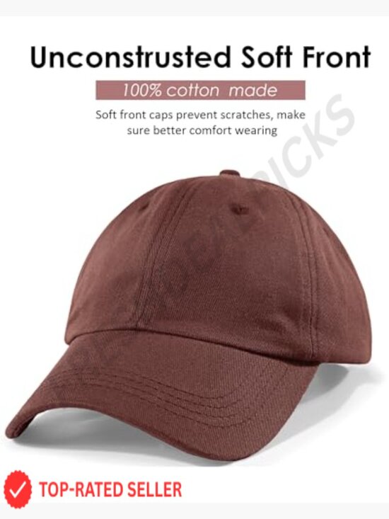 Satin Lined Baseball Cap Unstructured Dad Hat Adjustable Silk Lining Washed main image 7